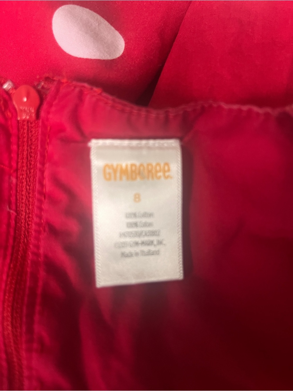 Gymboree Red Polka Dot Dress with Tie Straps - Picture 2 of 2